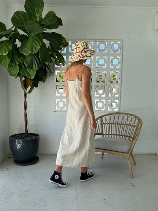 Maxi Slip Dress - Natural - The Soho Movement - The Soho Movement