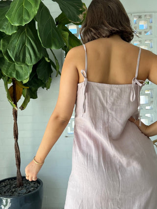Maxi Slip Dress - Rose - The Soho Movement - The Soho Movement
