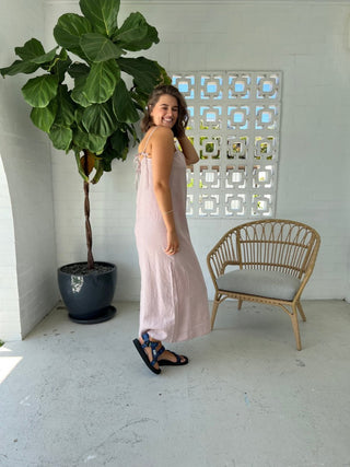 Maxi Slip Dress - Rose - The Soho Movement - The Soho Movement