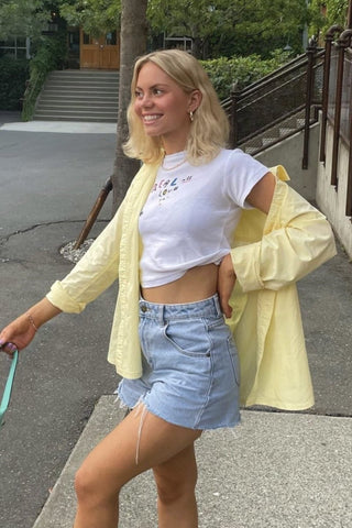 Mirage Short - Nina Organic Blue - Shorts - Rollas - The Soho Movement