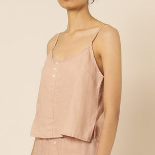 Nude Linen Lounge Cami - Clay - Nude Lucy - The Soho Movement