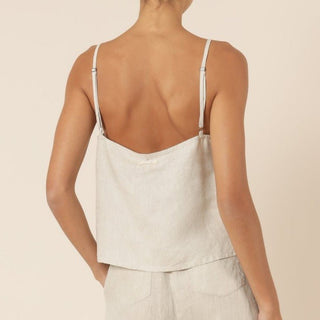 Nude Linen Lounge Cami - Natural - Nude Lucy - The Soho Movement