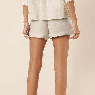 Nude Linen Lounge Short - Natural - Nude Lucy - The Soho Movement