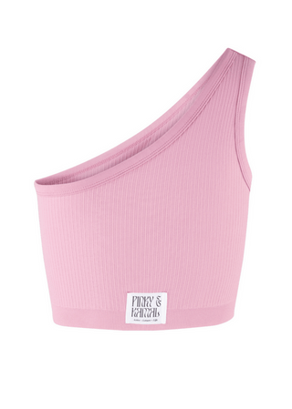 One Shoulder Crop - Lilac - Shirts & Tops - Pinky & Kamal - The Soho Movement