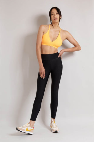 Origin Full Length Legging - Black & Orange - Activewear - First Base - The Soho Movement