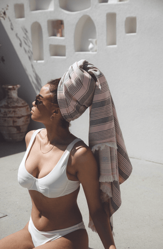 Peregian Towel - Peony - Beach Towels - Mayde Towels - The Soho Movement