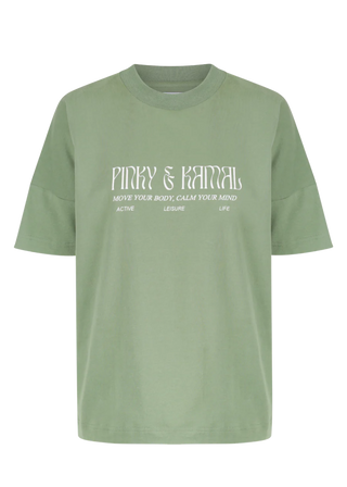 Pinky & Kamal Logo Tee - Sage - Pinky & Kamal - The Soho Movement