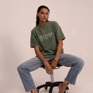 Pinky & Kamal Logo Tee - Sage - Pinky & Kamal - The Soho Movement