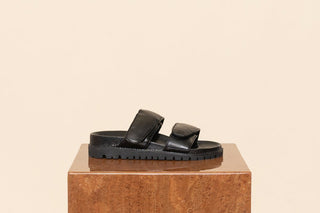 Ponza Slide - Black - Shoes - James Smith - The Soho Movement
