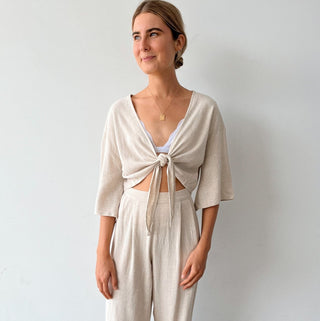 Pretty Woman Top - Oat - Shirts & Tops - The Soho Movement - The Soho Movement