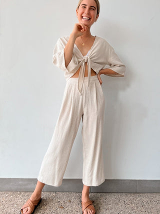 Pretty Woman Top - Oat - Shirts & Tops - The Soho Movement - The Soho Movement