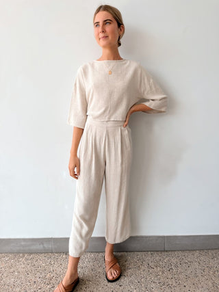 Pretty Woman Top - Oat - Shirts & Tops - The Soho Movement - The Soho Movement