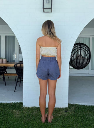Raw Short - Washed Navy - The Soho Movement - The Soho Movement