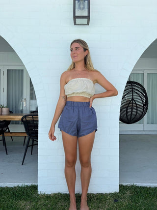 Raw Short - Washed Navy - The Soho Movement - The Soho Movement