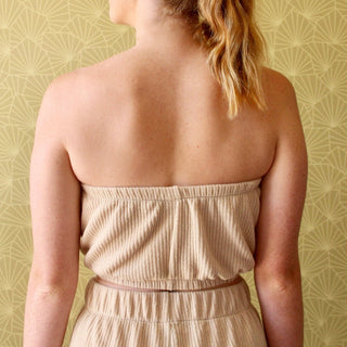 Rib Knit Boobtube - Camel - The Soho Movement - The Soho Movement