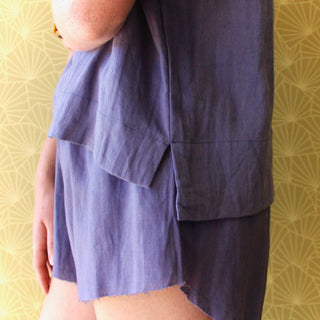 Staple Linen Tee - Washed Navy