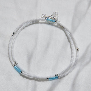 Seablue Beaded Necklace - Necklaces - Divine Creatures - The Soho Movement