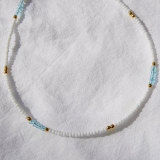 Seablue Beaded Necklace - Necklaces - Divine Creatures - The Soho Movement