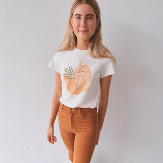 Silhouette Tee - Cream - Tshirts - The Soho Movement - The Soho Movement
