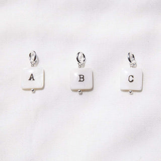 Silver Letter Pendants - Mother of Pearl - Pendants - Divine Creatures - The Soho Movement