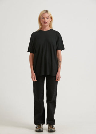 Slay Hemp Oversized Tee - Black - Tee - Afends - The Soho Movement