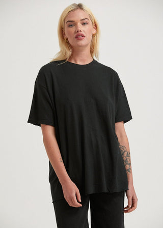 Slay Hemp Oversized Tee - Black - Tee - Afends - The Soho Movement