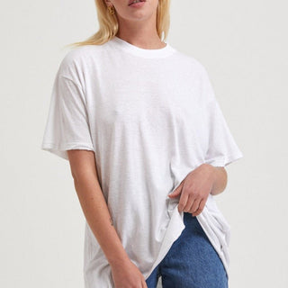 Slay Hemp Oversized Tee - White - Tees - Afends - The Soho Movement