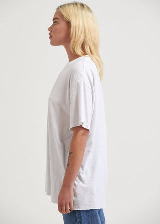 Slay Hemp Oversized Tee - White - Tees - Afends - The Soho Movement