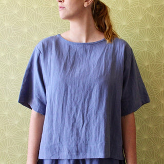 Staple Linen Tee - Washed Navy - The Soho Movement - The Soho Movement