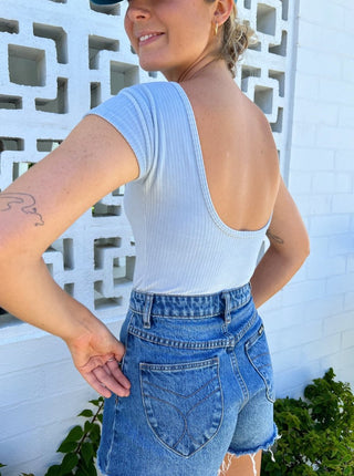 Tee Bodysuit - Sky Blue - The Soho Movement - The Soho Movement