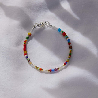 Vintage Rainbow Bracelet with Freshwater Pearls - Bracelets - Divine Creatures - The Soho Movement